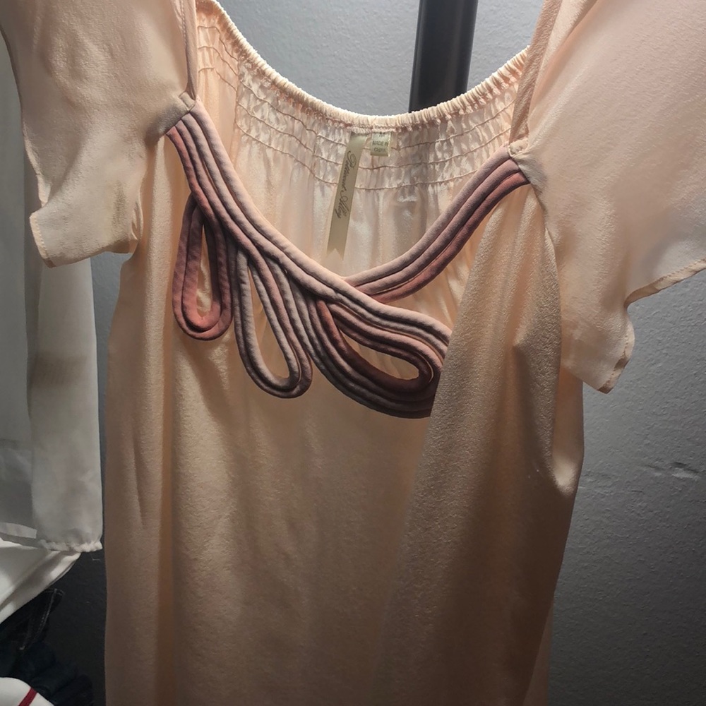Detailed Pink Blouse